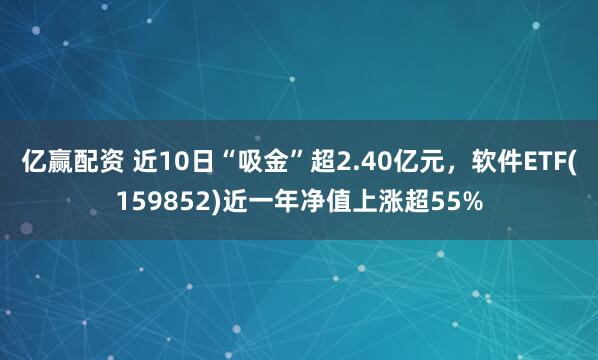 亿赢配资 近10日“吸金”超2.40亿元，软件ETF(159852)近一年净值上涨超55%
